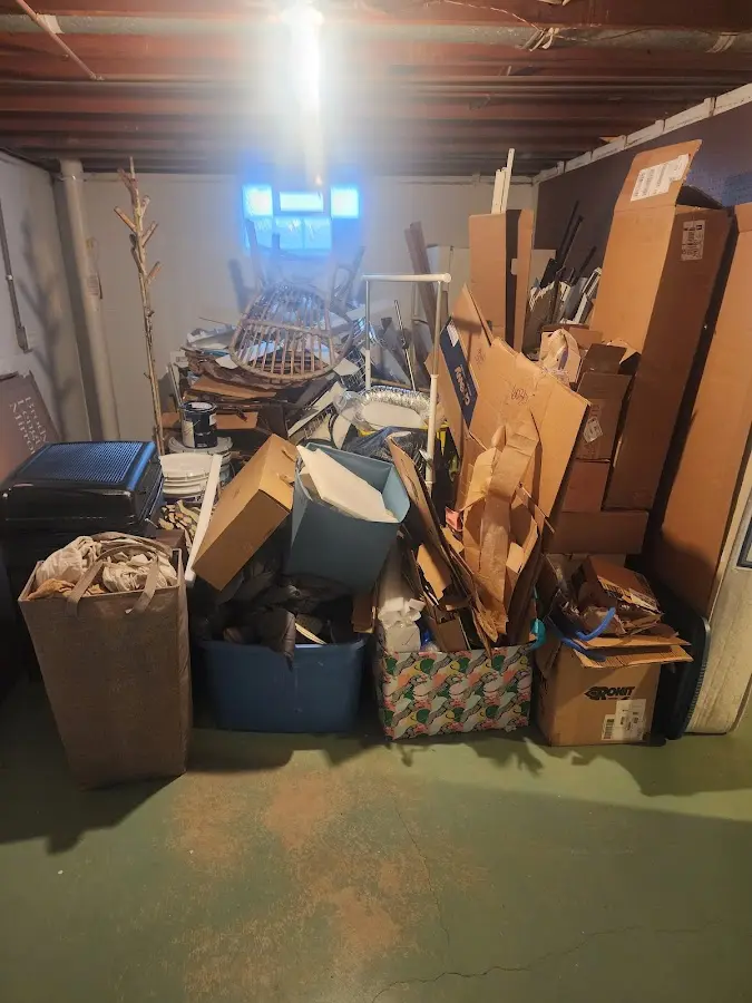 Roll-off dumpster container at job site for 20 Yard Dumpster Rental in Codorus